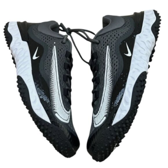 Nike Alpha Huarache 4 Elite Turf Baseball Shoes Men's 6.5 NWT DJ6523-011 - Picture 7 of 11